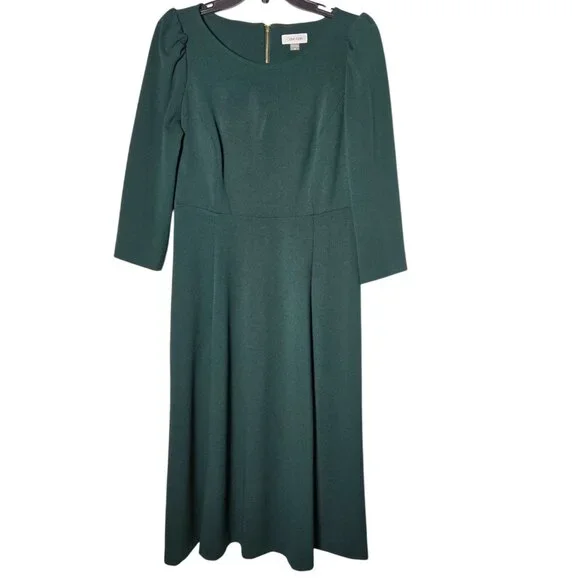 green emerald velvet dress Calvin Klein Womens Chiffon Belted Maxi Dress Green 2 at Amazon Women's  Clothing store